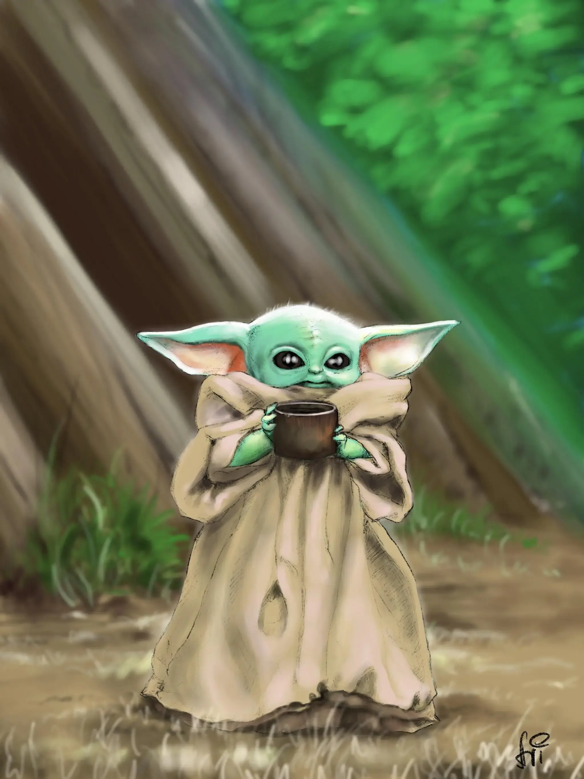 Fondos de Baby Yoda